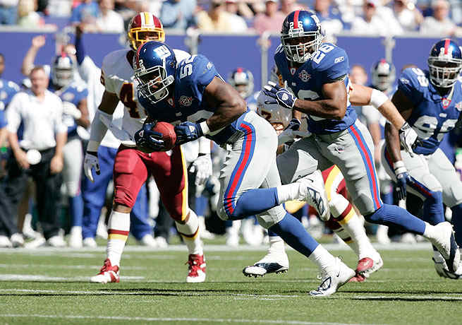 Former linebacker Barrett Green (52) says he was targeted by the Redskins during a game in 2004.
